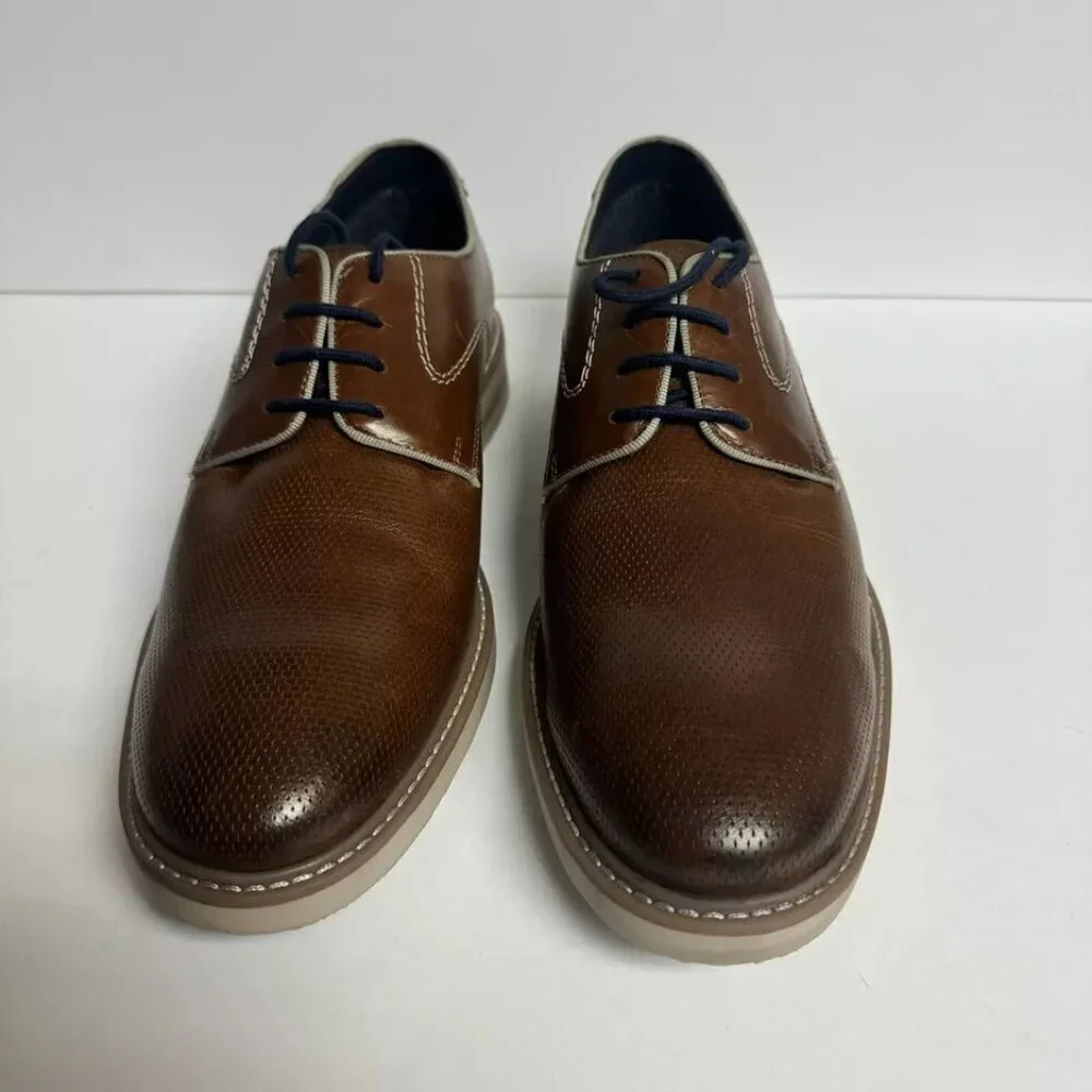 Steve Madden Mens Costa Oxford Cognac Size 10 M